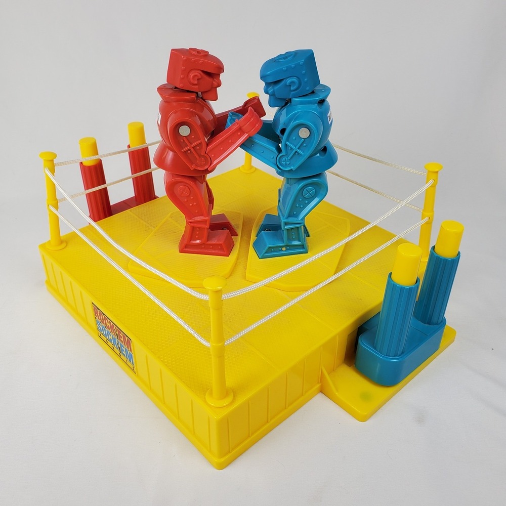Vintage 2001 Mattel Rock Em Sock Em Robots Boxing Game Toy - WORKING